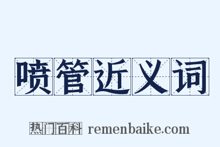 喷管近义词是什么意思的图片